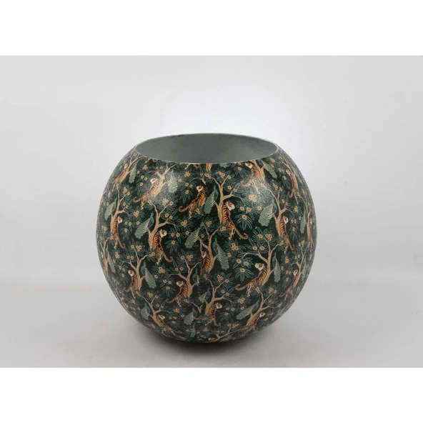 Mikasa Moor Yeşil Kaplanlı Saksı 40x36cm ürün görseli