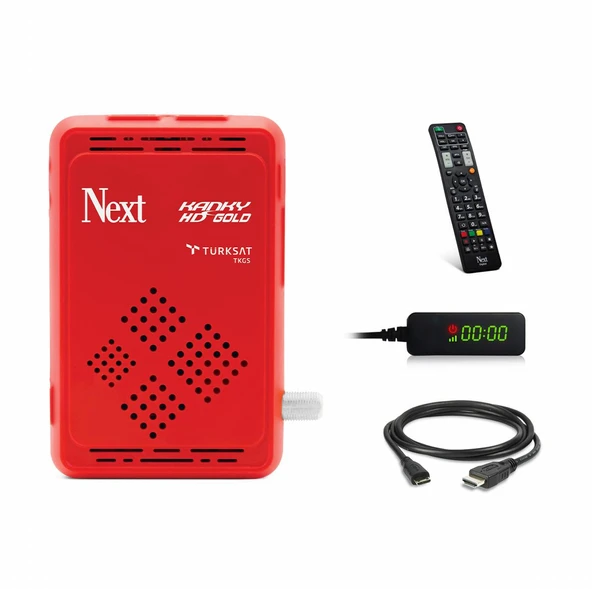 Next Kanky Tgks'li Mpeg4 Hd Uydu Alıcısı + 5Metre anten kablosu ürün görseli