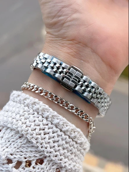 Ferrucci Vintage Mini Çelik Kordon 2 Yıl Garantili Yeni Sezon 30 Mt Suya Dayanıklı Kadın Kol Saati B.03412.M1 - Resim 3