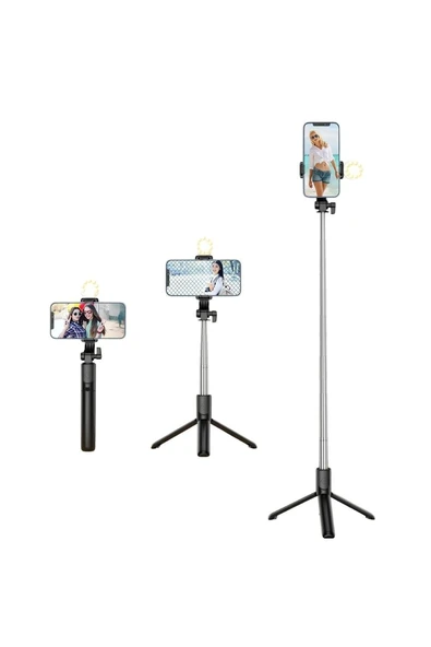 Vos Versa P170-S 170 Cm Selfie Işığı Tripod VVE1073 - Resim 2