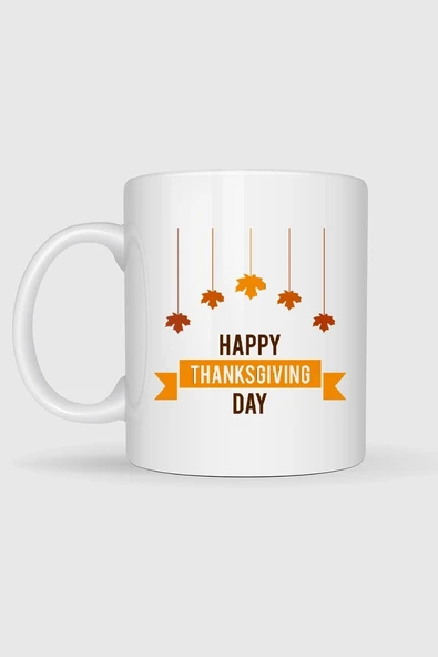 Public Holiday Thanksgiving Day Tasarımlı Kupa Bardak - Resim 2