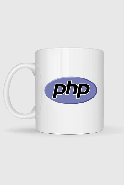 Php Logo Tasarımlı Kupa Bardak - Resim 2