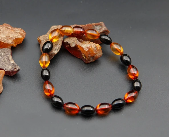 Oltu Taşı ve Kehribar Kadın Bileklik sb00050 - Resim 2