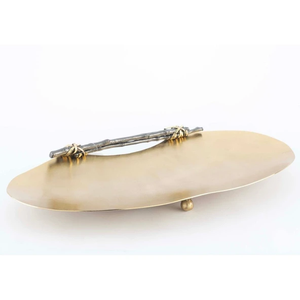 Mikasa Moor Gold Tel Sarma Oval Tabak 40x20cm ürün görseli