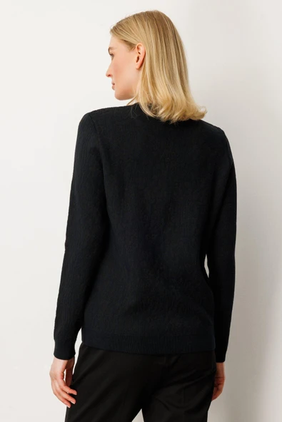 65368 ONTEKS KAZAK KENDİNDEN DESENLİ ÖNÜ DÜĞMELİ - Resim 9