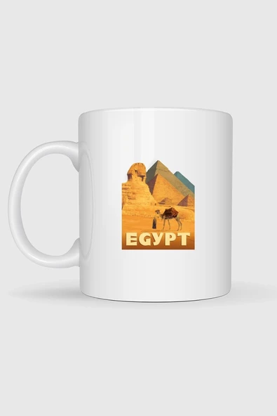 Mısır Piramitleri Tasarımlı Kupa Bardak - Resim 2