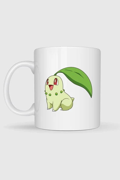 Chikorita Tasarımlı Kupa Bardak - Resim 2