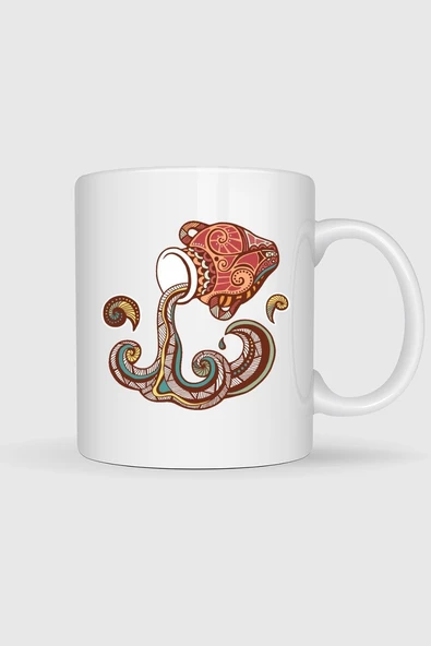 Kova Burç - Astroloji Tasarımlı Kupa Bardak ürün görseli