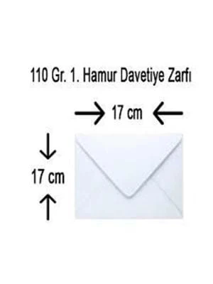 Oyal 17x17 Davetiye Zarfı 110 Gr 170017 ürün görseli 1