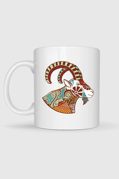 Oğlak Burç - Astroloji Tasarımlı Kupa Bardak - Resim 2