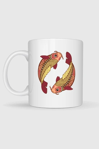 Balık Burç  - Astroloji Tasarımlı Kupa Bardak - Resim 2