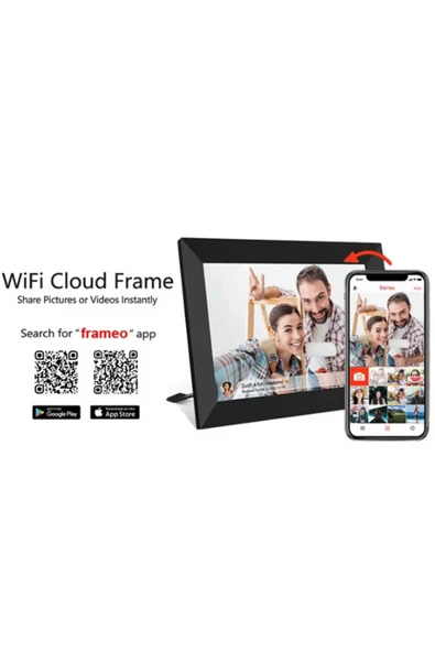 Dijital Fotoğraf Çerçevesi WiFi 10.1 inç 32GB Dokunmatik Ekran, Uygulama Üzerinden Fotoğraf/Video Paylaşımı - Resim 8
