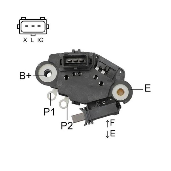 Bmw Alternator Konjektor 12v 3 Serisi 5 Serisi - Yunyı 08-040 ürün görseli 1