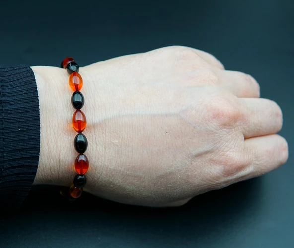 Oltu Taşı ve Kehribar Kadın Bileklik sb00050 ürün görseli 1