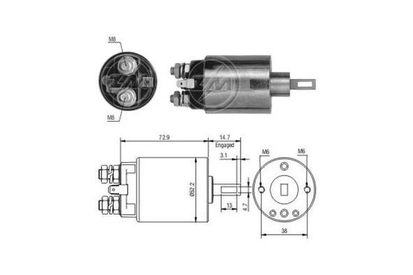 Honda Mars Otomatıgı 12v Honda Accord CIVIC Eski Model - Zm 0584 ürün görseli