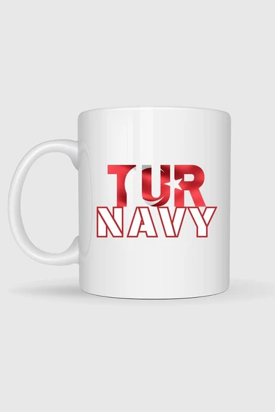 Tur Navy Tasarımlı Kupa Bardak - Resim 2