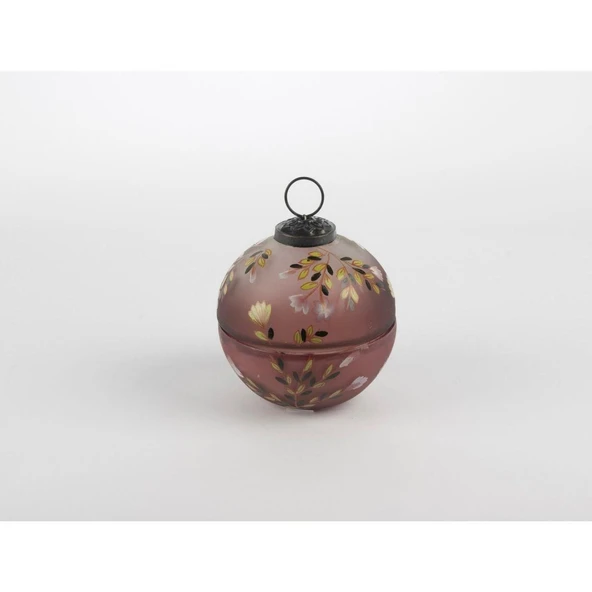 Mikasa Moor Mor Cam Çiçek DesTop Mum 9x10cm ürün görseli