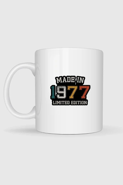 Made İn 1977 Limited Edition Tasarımlı Kupa Bardak - Resim 2