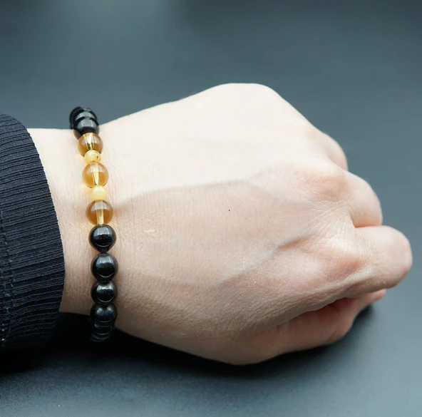 Oltu Taşı ve Kehribar Kadın Bileklik sb00051 ürün görseli 1