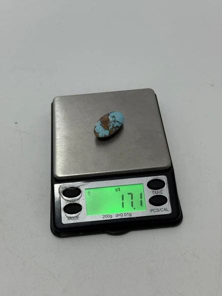Doğal İran Nişabur Firuze (Turkuaz) Taşı 17,1 Karat - 3,4 Gram - Resim 5
