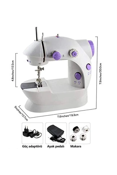 Mini Ev Dikiş Makinesi Pedallı Sewıng Machine - Resim 8