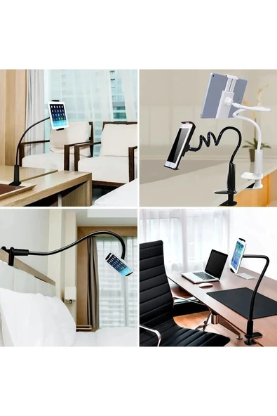 Vos Versa Sıkıştırmalı Masaüstü Telefon Ve Tablet Tutucu VVE1022 - Resim 4