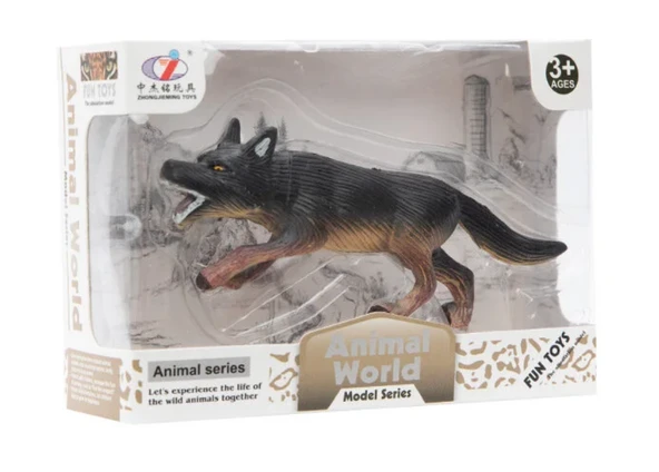 Kutulu Model Figür Hayvan Kurt - Resim 2