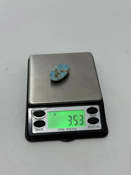 Doğal İran Nişabur Firuze (Turkuaz) Taşı 17,7 Karat - 3,52 Gram - Resim 5
