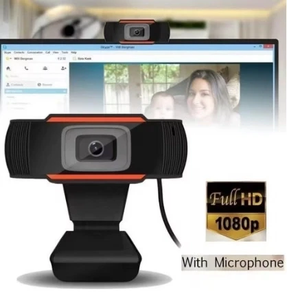 Webcam Orjınal 1080p Konferans Kamera Dahili Mikrofon Chat Görüntülü Sohbet Yayın Kamerası Hd Video ürün görseli