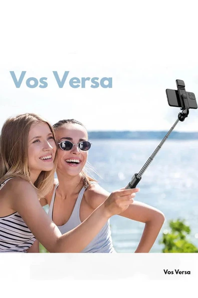 Led Işıklı Tripod Selfie Çubuğu Kablosuz Bluetooth Ile Uzaktan Kumanda ULS1001 - Resim 3