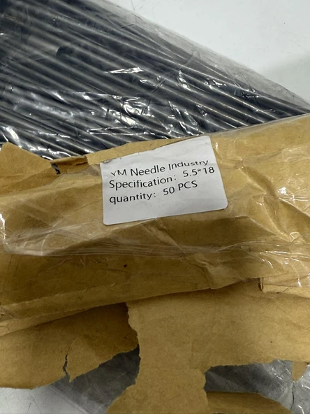 Tekstil Makinesi Düz Uçlu İplik Kılavuz İğnesi 5,5x18 (50 Adet) - Resim 6