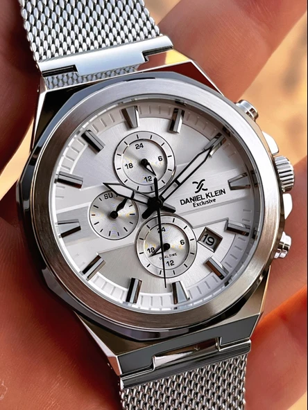 Daniel Klein Erkek Kol Saati 30 Metre Suya Dayanıklı Çelik Kordon + Bileklik Hediyeli  VS.BLKT.0683 - Resim 5