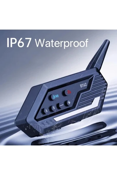 Bt62 Motosiklet Kask Kulaklığı Bluetooth Intercom 2 Intercom Bağlantılı ürün görseli