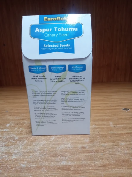 Eurogold Kuş Aspur Tohumu 150 GRAM 3 PAKET - Resim 2