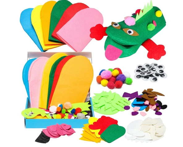 Watinc Keçe El Kuklası Yapım Seti 6 Adet ürün görseli