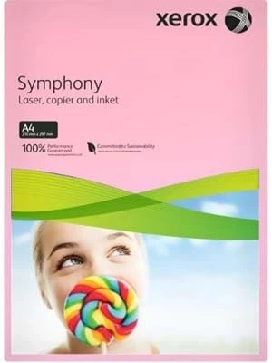 Xerox Symphony A4 80 Gr 500"lü Renkli Fotokopi Kağıdı Pembe 003r93970 ürün görseli 1