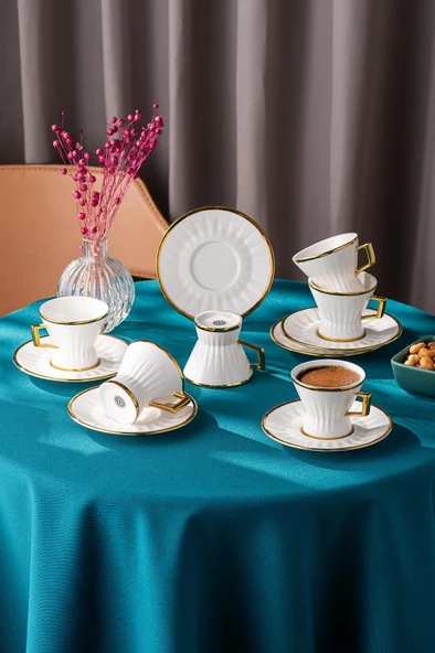 Emsan Aşiyan 6 Kişilik Kahve Fincan Takımı - Resim 2