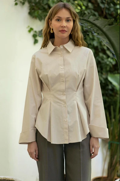 4965 FASTPERRY PİLELİ GÖMLEK ürün görseli 1