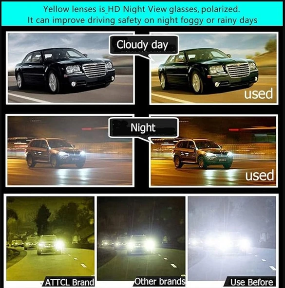 Attcl Metal Çerçeve Polorize Sürüş Güneş Gözlüğü - Resim 5