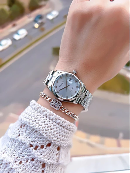 Ferrucci Vintage Seri 2 Yıl Garantili Yeni Sezon 3 Atm Suya Dayanıklı Kadın Kol Saati FC.F03609.1 - Resim 2