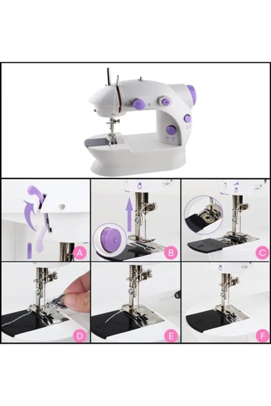 Mini Ev Dikiş Makinesi Pedallı Sewıng Machine - Resim 6
