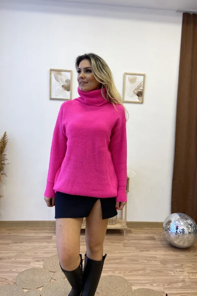 Boğazlı Salaş Tunik Kazak - Resim 9