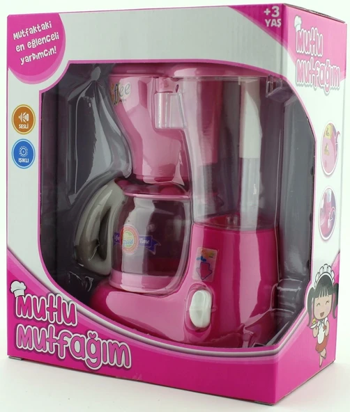 Mutlu Mutfağım Mini Kahve Makinasi Açık Pembe 0037 ürün görseli