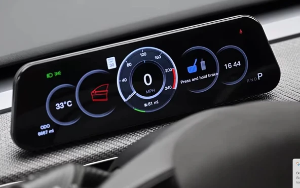 Tesla Model Y ve 3 Uyumlu Heads-Up Display Monitör 9,6'' ürün görseli