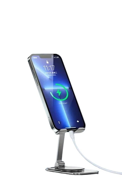 Vos Versa 360° Dönebilen Masaüstü Metal Telefon Standı VVE1049 - Resim 2