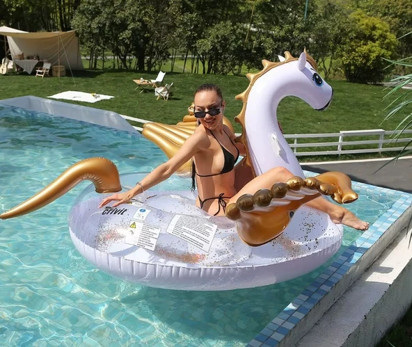 Crivit Pegasus Şişme Deniz Yatağı 226x200x120cm - Resim 2