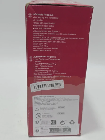 Crivit Pegasus Şişme Deniz Yatağı 226x200x120cm - Resim 5