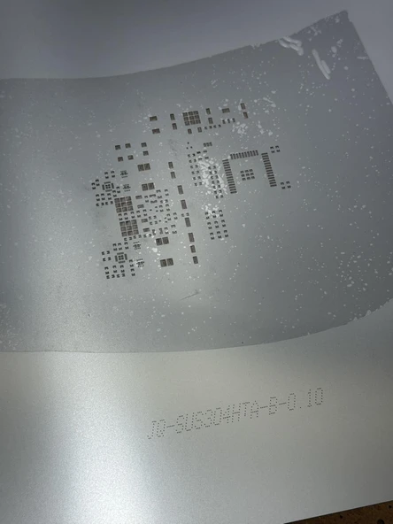 SW3516P Lazer Kesim Paslanmaz Çelik Pcb Devre Şablon 28x38cm - Resim 2