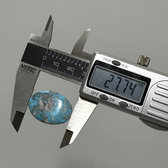 Doğal İran Nişabur Firuze (Turkuaz) Taşı 29,9 Karat - 5,98 Gram - Resim 3