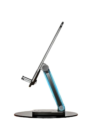 Vos Versa Telefon ile Tablet Standı Masaüstü Kaymaz Metal Kasalı 360 Derece Dönebilir ve Katlanabilir VK1013 - Resim 3